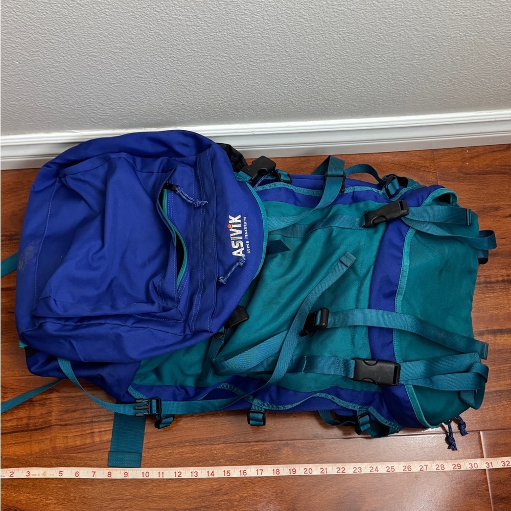 Asivik Super Trekker 70 Vintage Camping Backpack - Picture 8 of 10